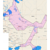 Карта глубин - Внутренние водные пути России, запад