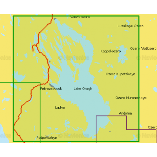 Карта глубин - Онежское озеро