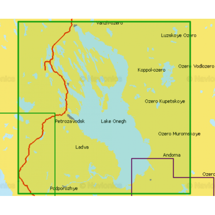 Карта глубин Navionics - Онежское озеро